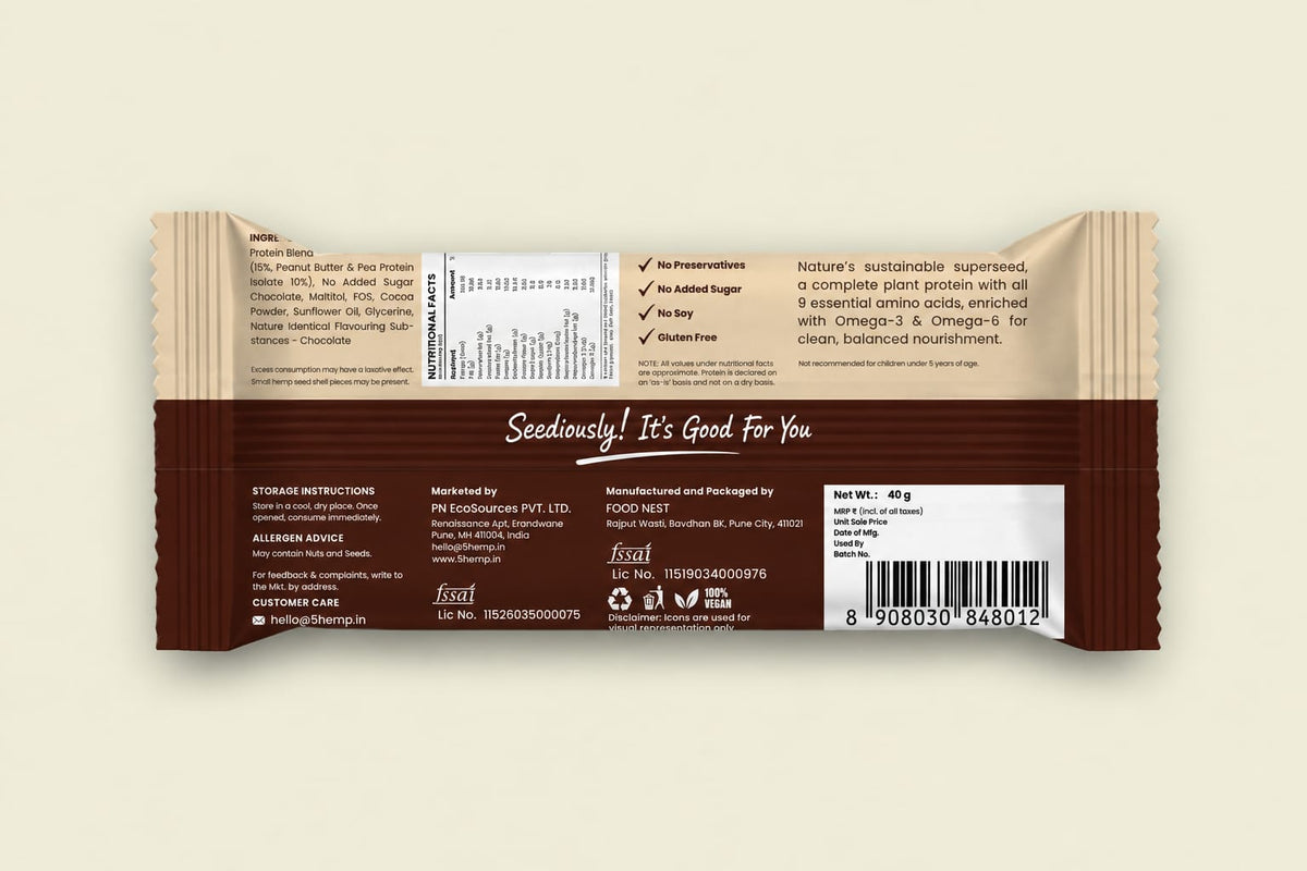 Hemp Seed Protein Bar - Chocolate