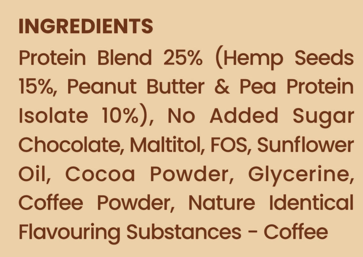 Hemp Seed Protein Bar - Mocha